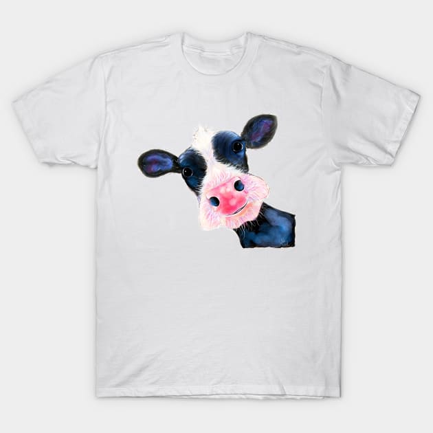 CoW PRiNT NoSeY CoW ' HeLLo SuNSHiNe ' by SHiRLeY MacARTHuR T-Shirt by ShirleyMac